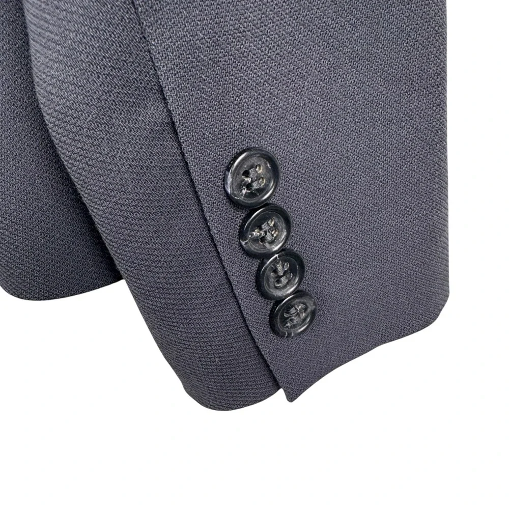 J.Crew Women's Wool Blazer Size 2 Three‎ Button Closure Gray Classic Career